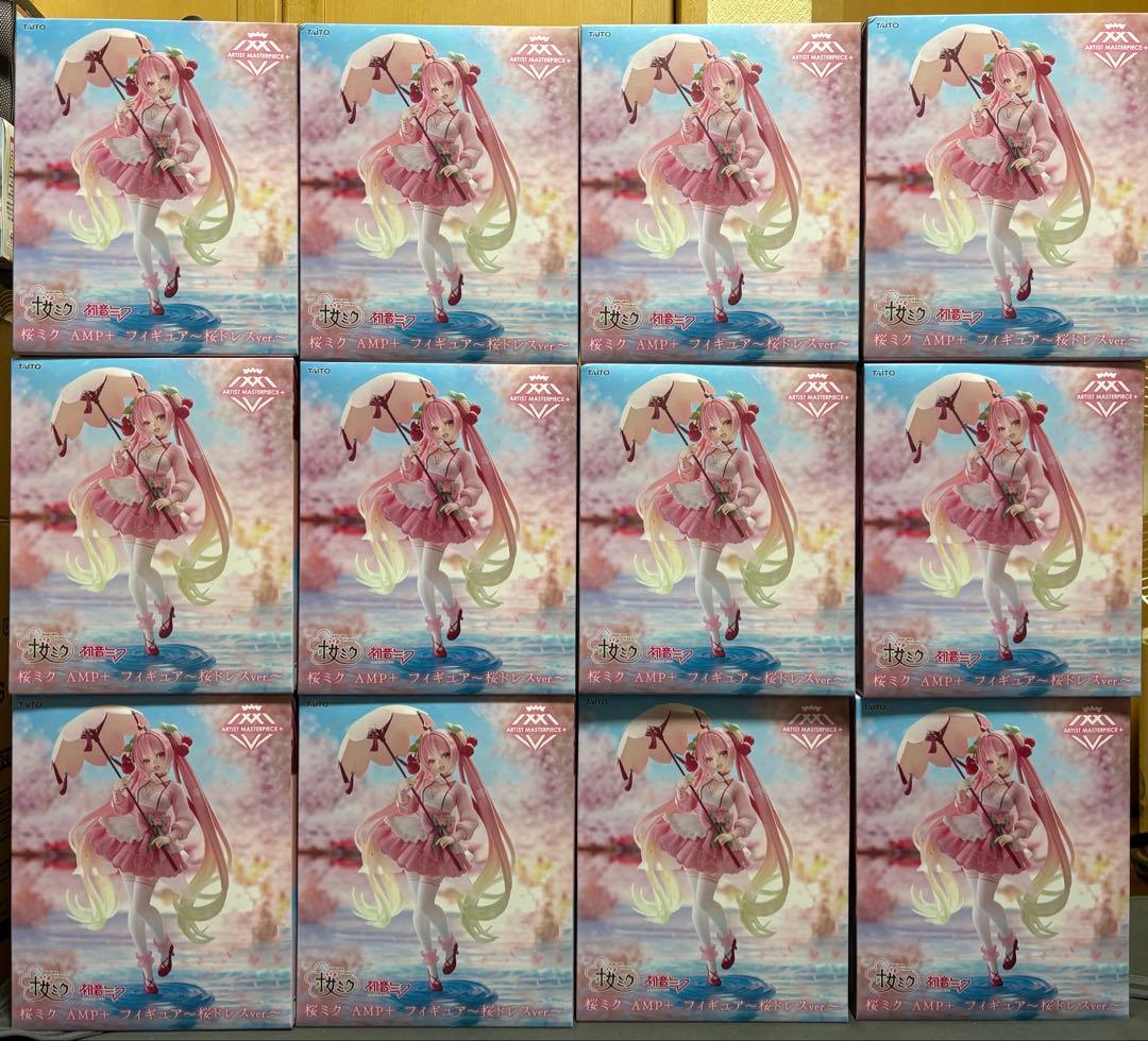 桜ミク AMP＋ フィギュア 桜ドレスver. 24個