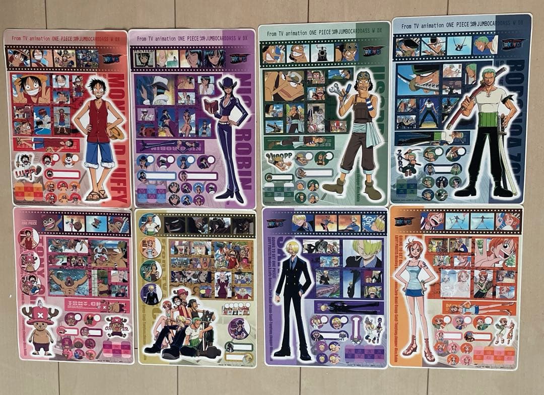 ONE PIECE ワンピース　ジャンボカードダス　W DXシール　ステッカー