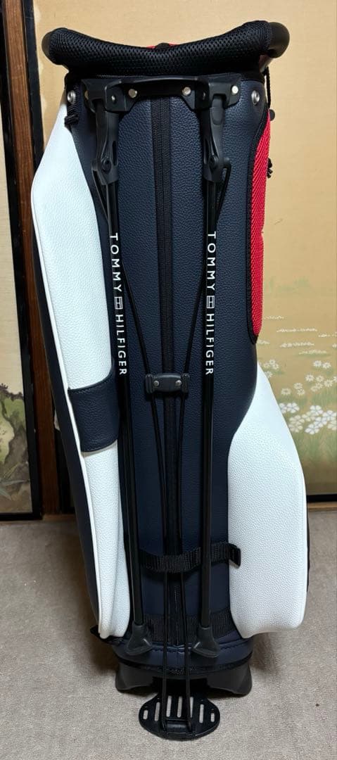 ま*お様 美品  9型　スタンドキャディバッグ、カート