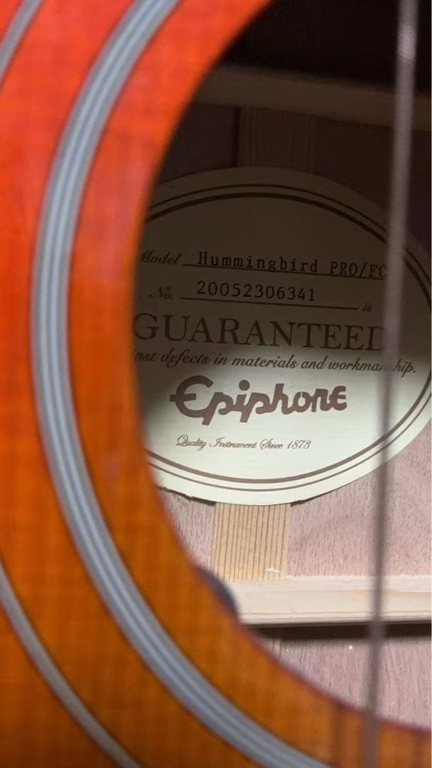 Epiphone humming bird PRO FC エレアコギター