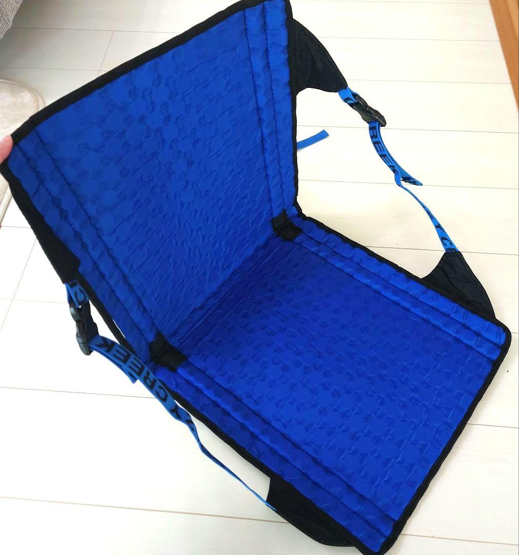 【美品】クレイジークリーク ロールアップチェア　ブルー