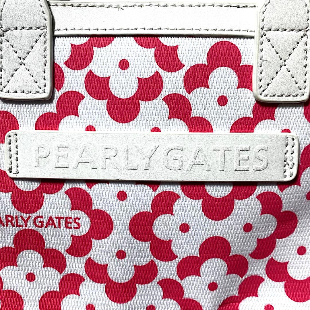P*ん様 定価28600円 パーリーゲイツ ジオメトリックフラワー柄 カートバッ