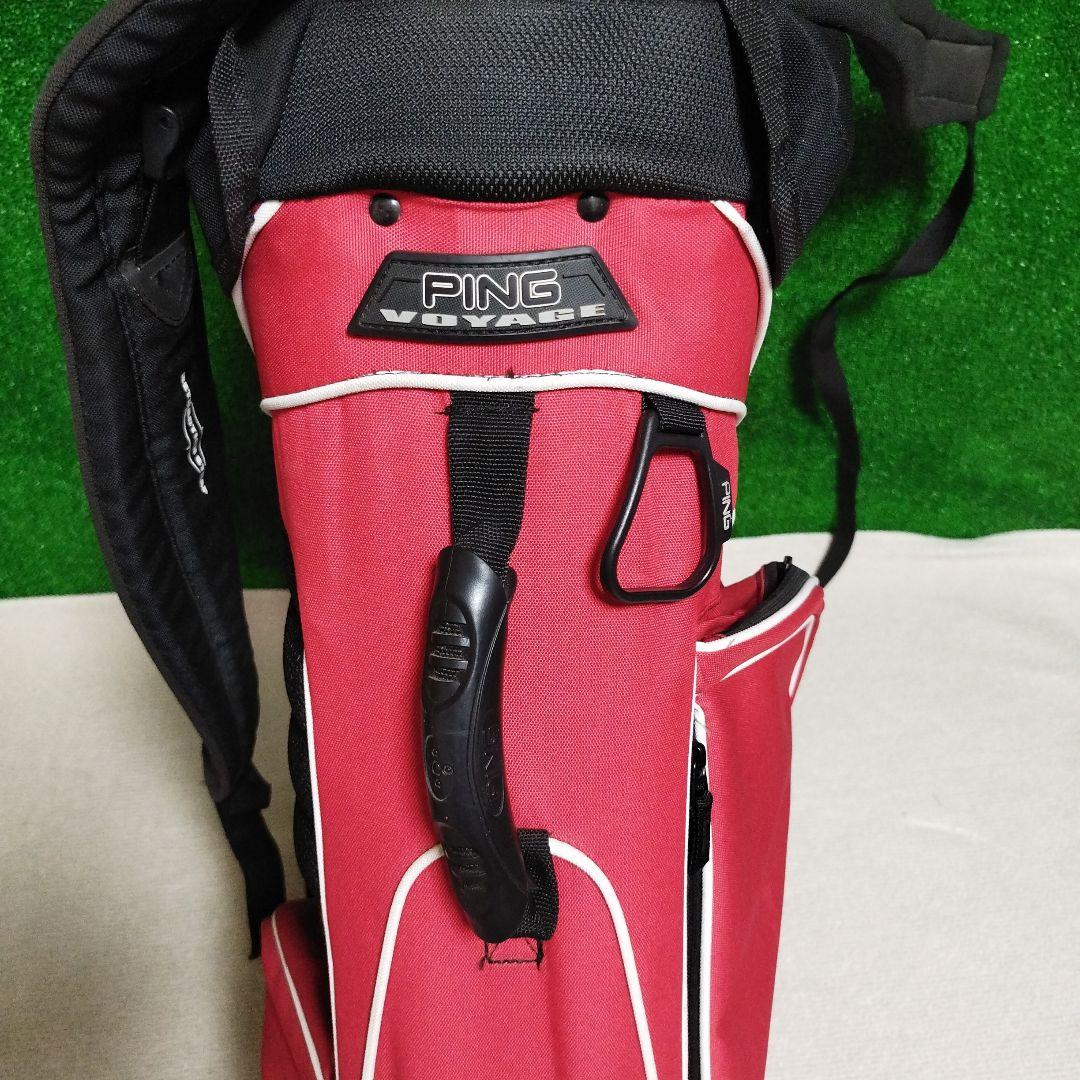 PING VOYAGE スタンドキャディバッグ 赤