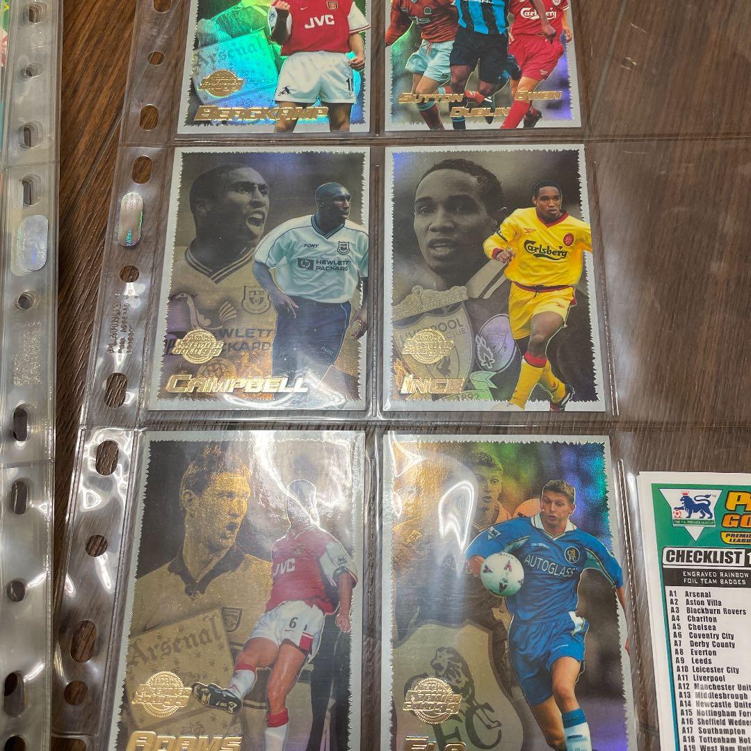99年サッカー、プレミアリーグのトレーディングカード166枚