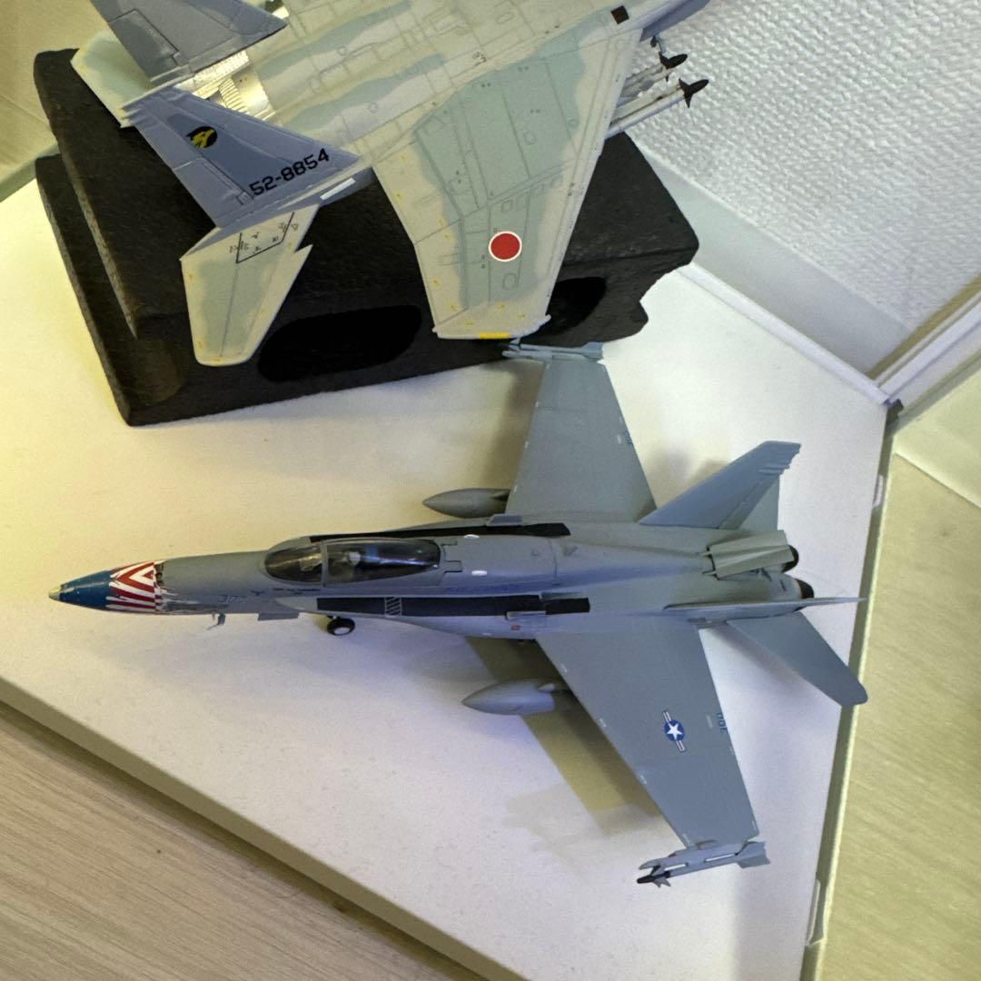 F-15JとF/A-18C 完成品モデル