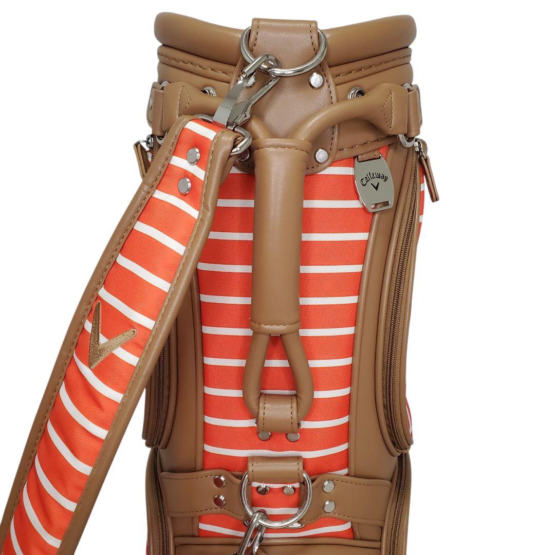 美品 Callaway キャディバッグ オレンジ ボーダー