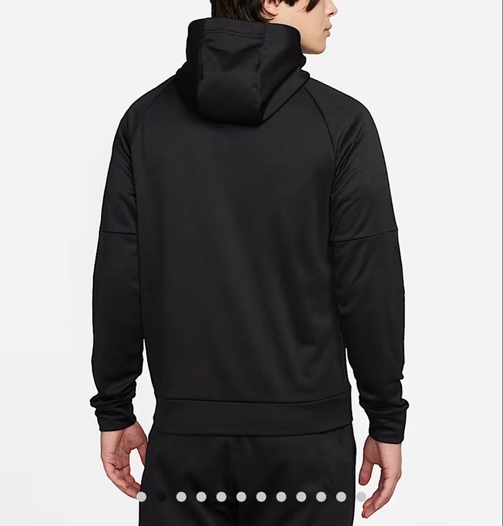 NIKE フルジップパーカー　スポーツウェア　サーマフィット　黒ブラック　L新品