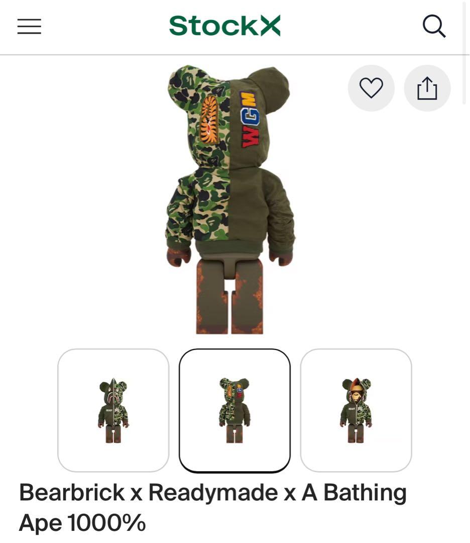 BE@RBRICK READYMADE×A BATHING APE1000%