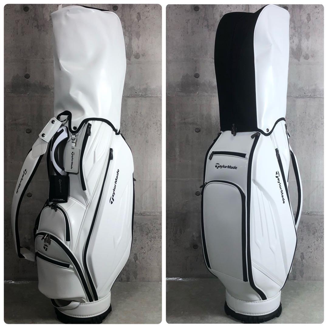 TaylorMade　プレミアムモダン　キャディバッグ　ホワイト　PUレザー