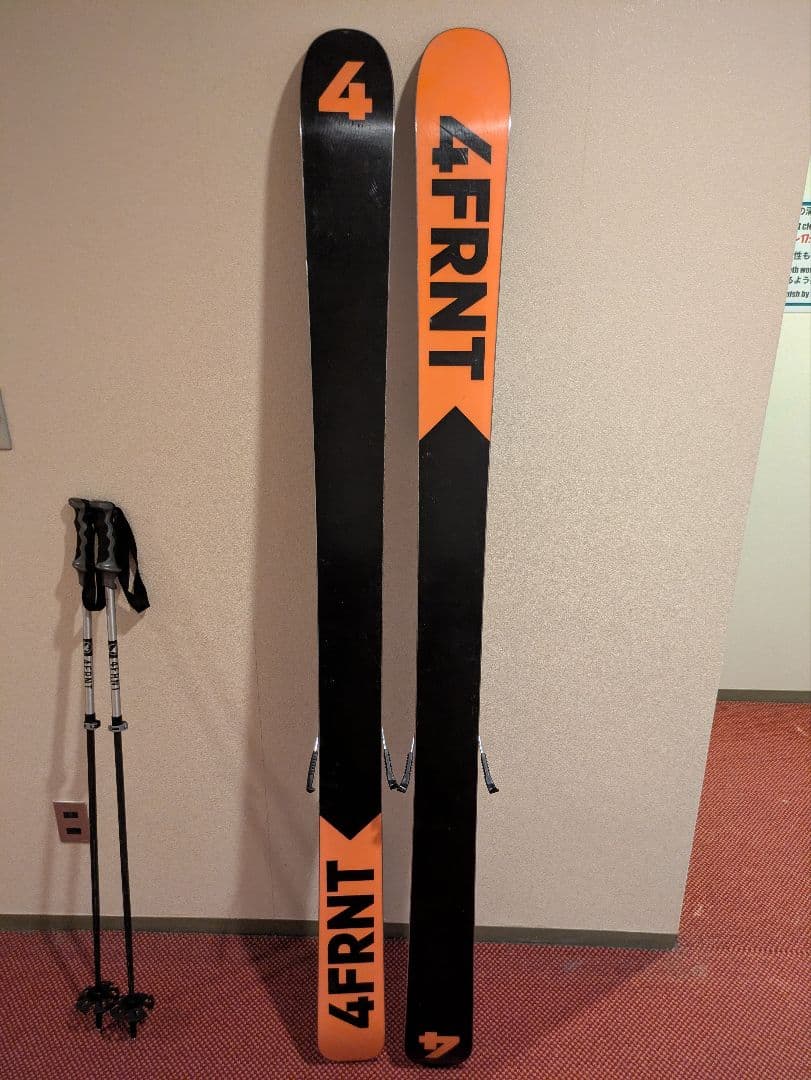 4FRNT DEVASTATOR 184cm スキー板、ストックセット