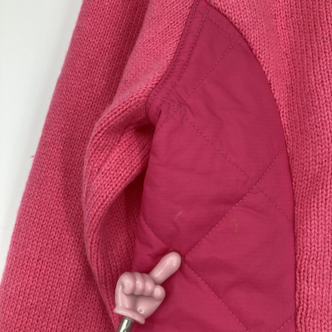 Kappa カッパ ジップアップニットジャケット ピンク Mサイズ
