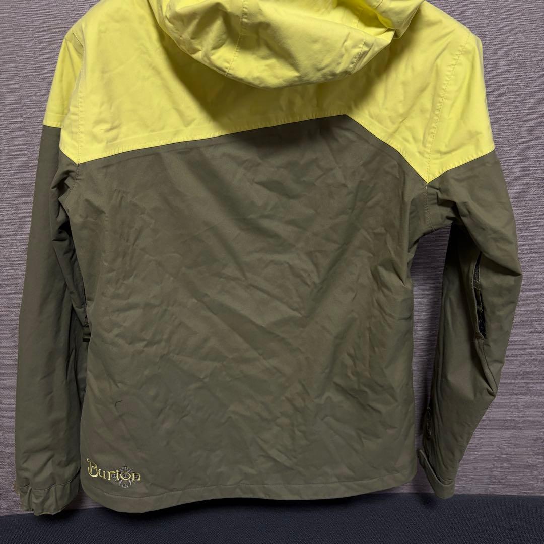 Burton 防水フード付きウェア イエロー/オリーブ スノボウェア スノボ