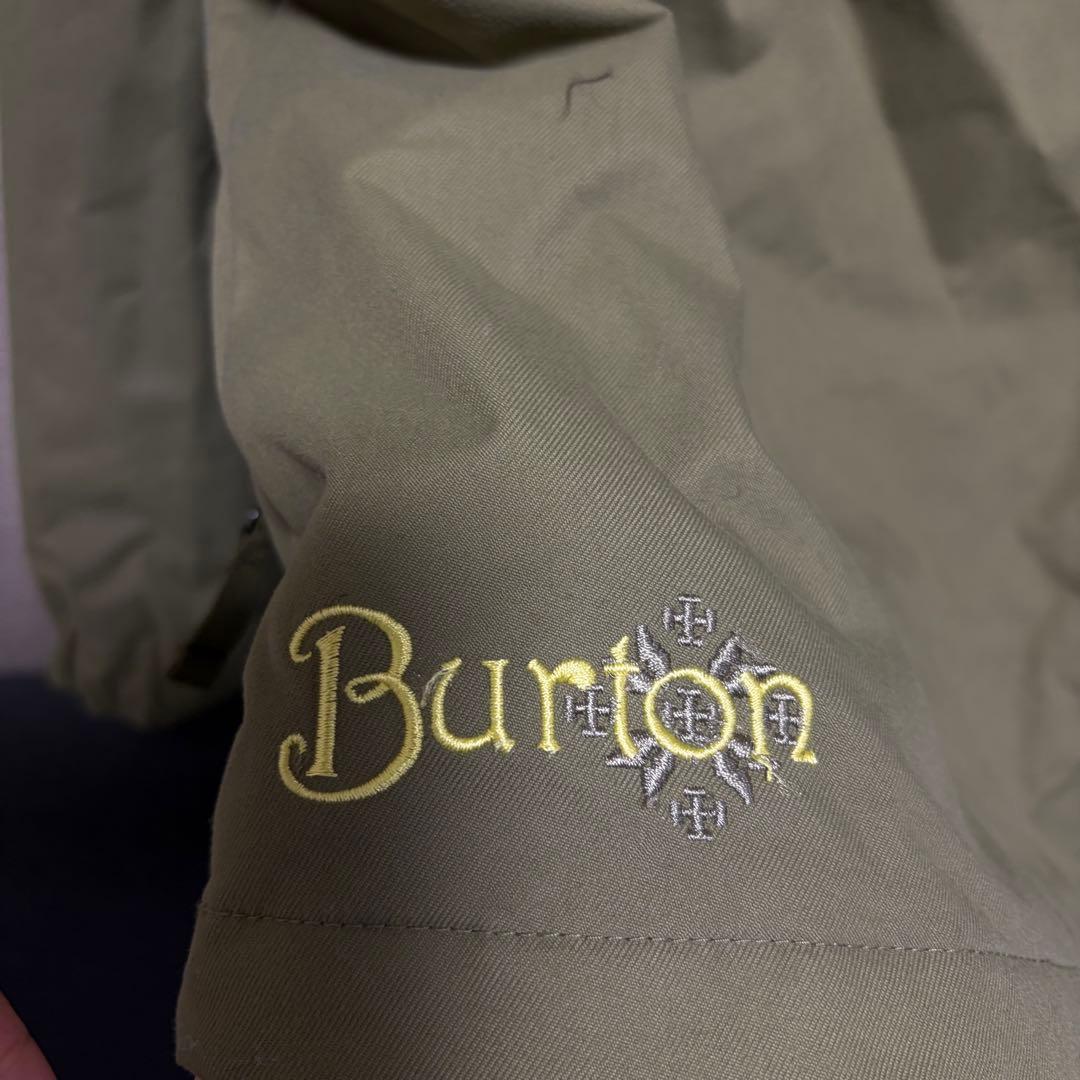 Burton 防水フード付きウェア イエロー/オリーブ スノボウェア スノボ