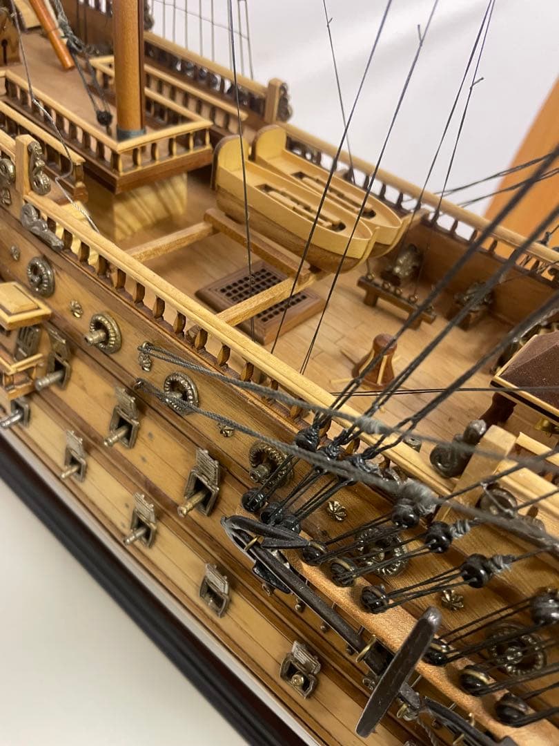 大航海時代の大型木製帆船模型　サンフェリペ号