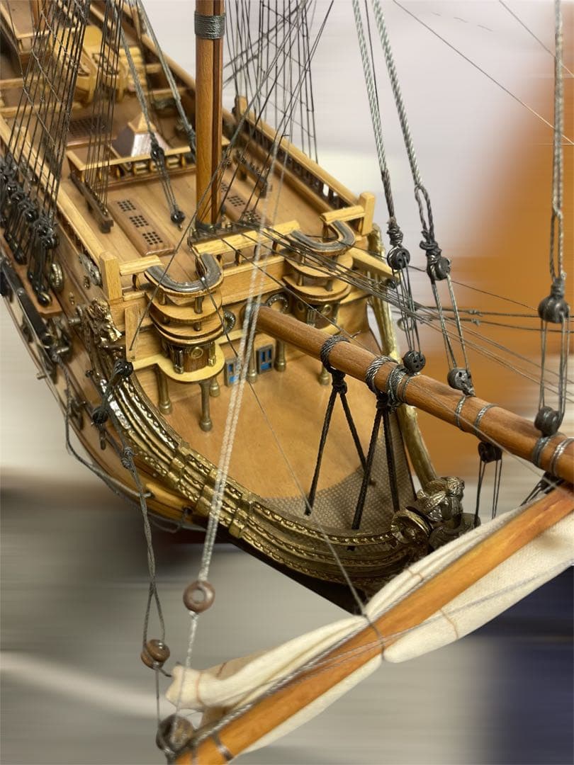 大航海時代の大型木製帆船模型　サンフェリペ号