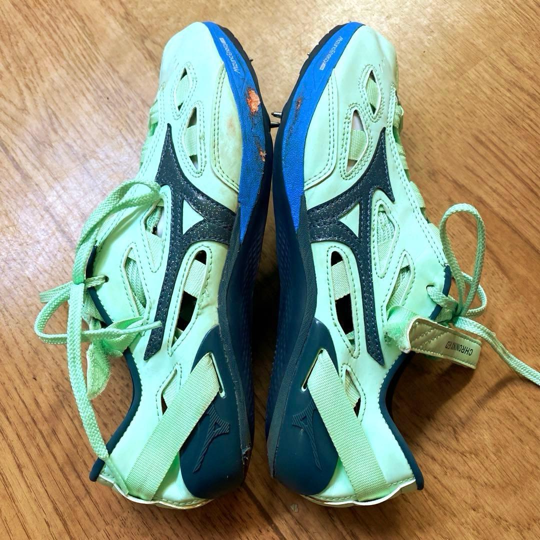 ミズノ クロノインクスネオ 陸上スパイク 運動 スポーツ ラメ装飾 26.5cm