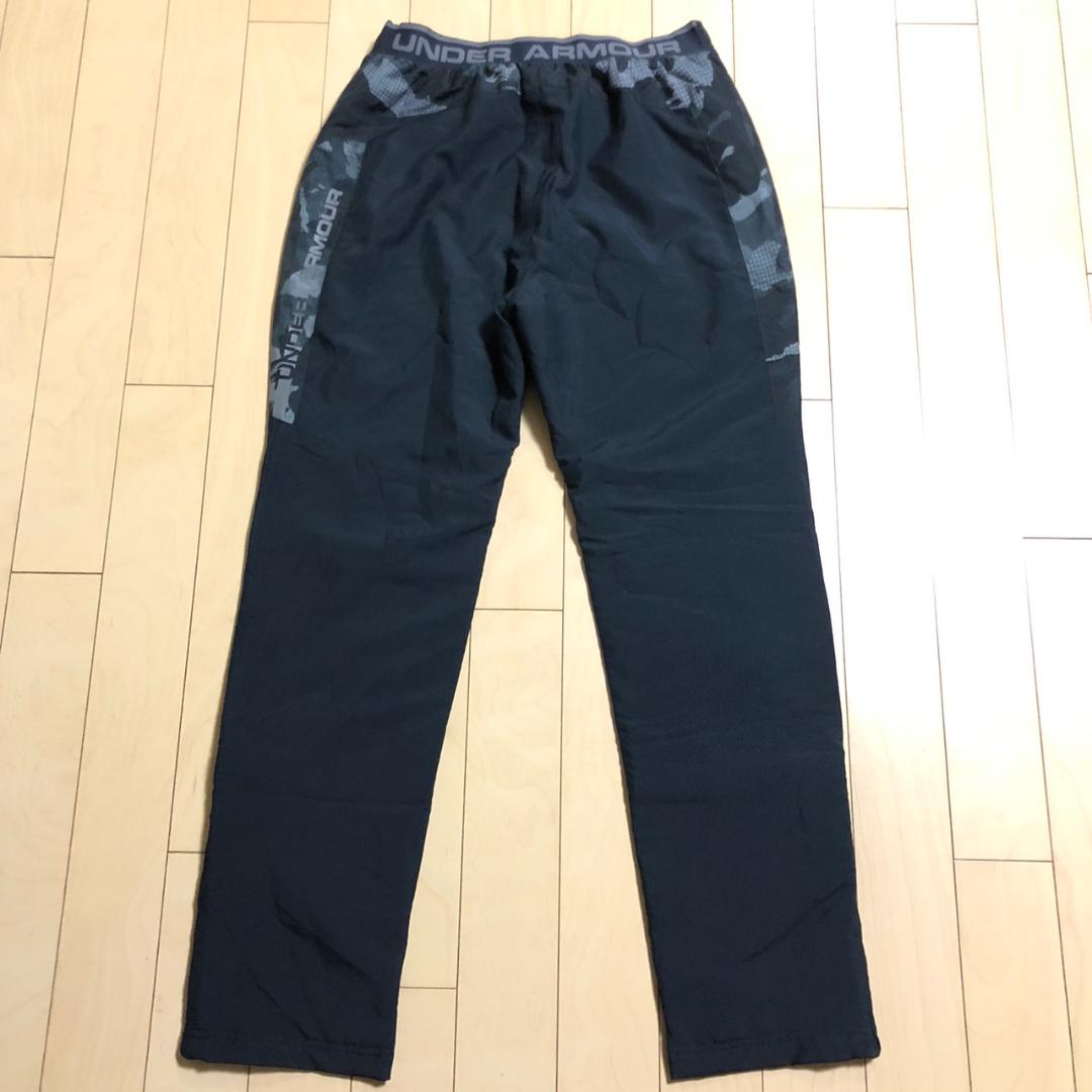 新品UNDERARMOUR中綿ジャージパンツLメンズ迷彩BLACK定価13200
