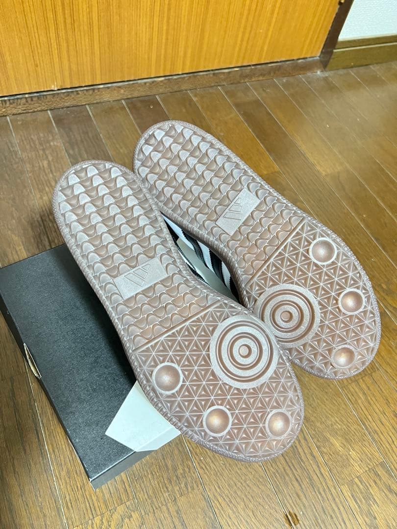 Adidas Samba ホワイト/ブラックフットサルシューズ