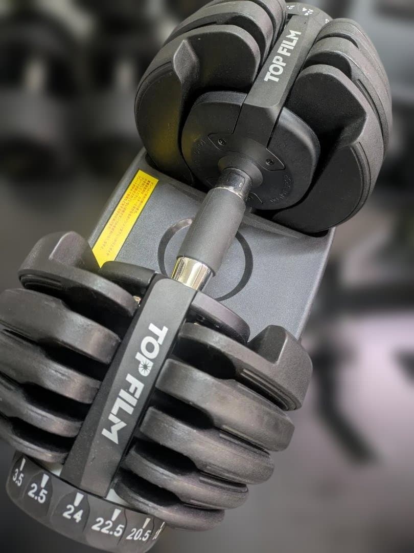 手渡し限定　TOP FILM 可変式ダンベル 24kg 2個セット スタンド付