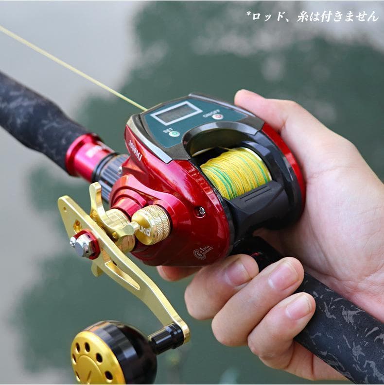 YU198R　釣りリール ラインカウンター付き　＊右ハンドル