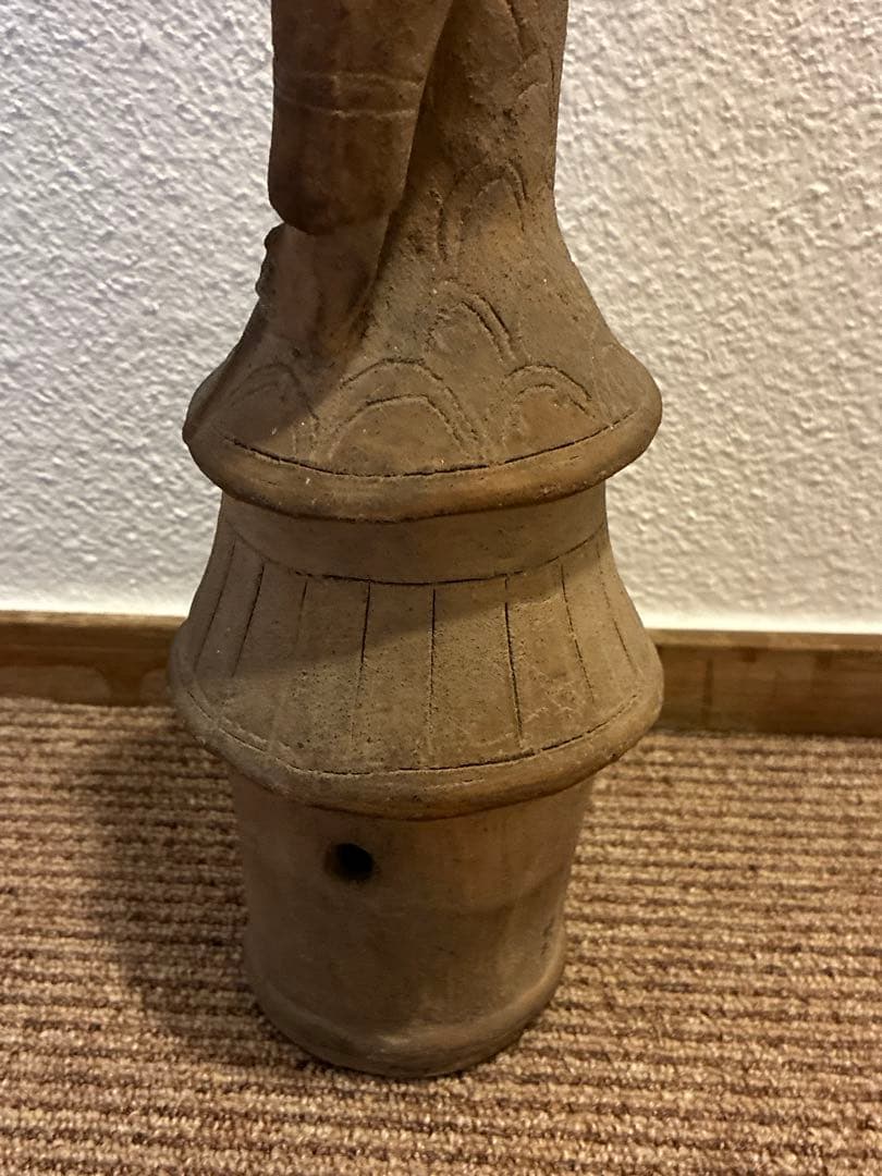 古墳時代　埴輪　横塚古墳　発掘品　出土品　骨董　アンティーク　置物　彫刻　像