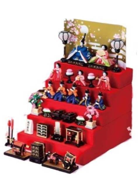 【新品・未使用・未開封】　リーメント たのしいひなまつり ミニチュア雛人形セット