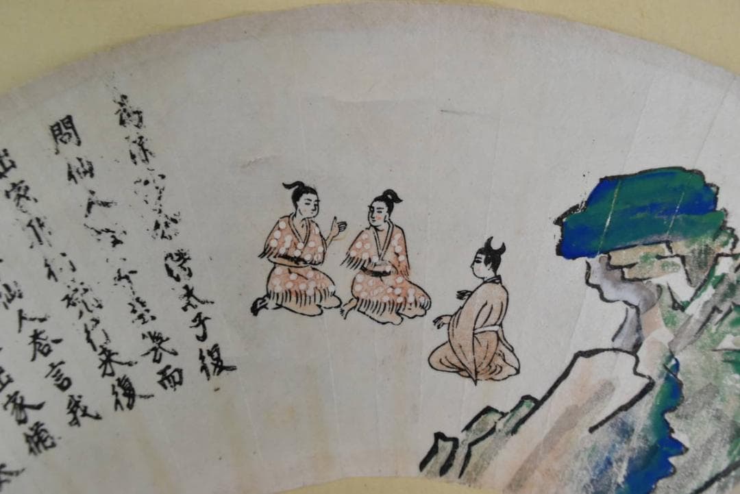 【複製】作者不詳/人物画賛/版画/掛軸/名家伝来/AA-842