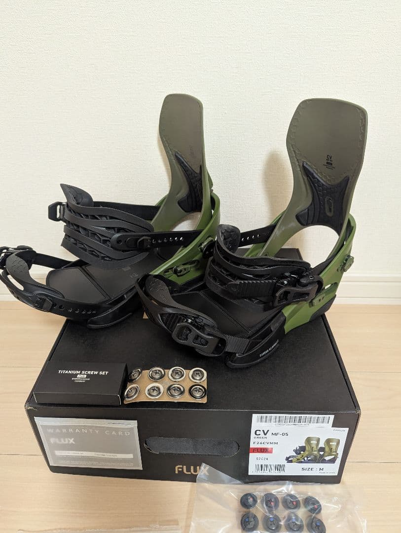 FLUX CV MF-05 スノーボード ビンディング GREEN Mサイズ