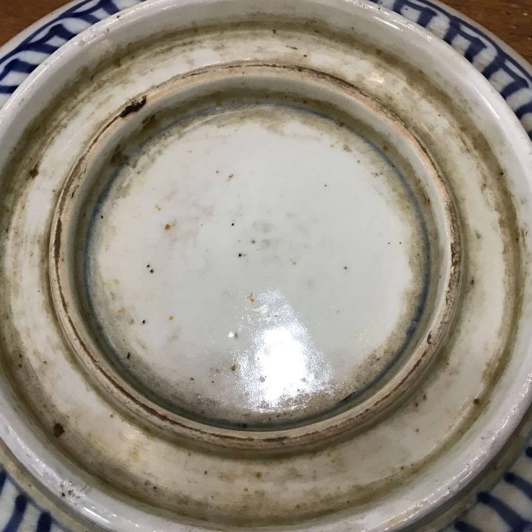 古伊万里　深鉢　　江戸期　　色絵　金彩　二重高台