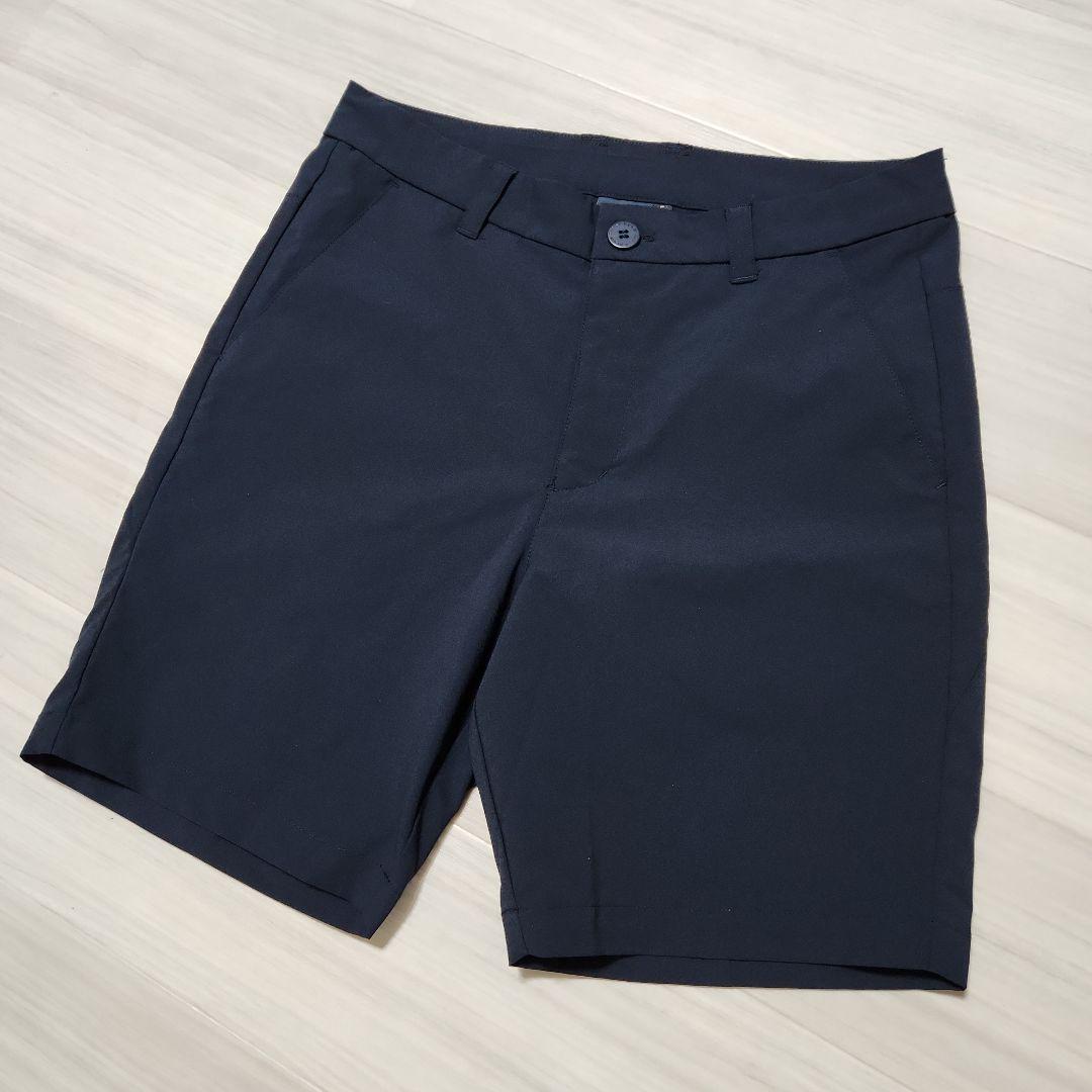 美品☆muta MARINE☆ゴルフハーフパンツストレッチ吸汗速乾 5(M)紺