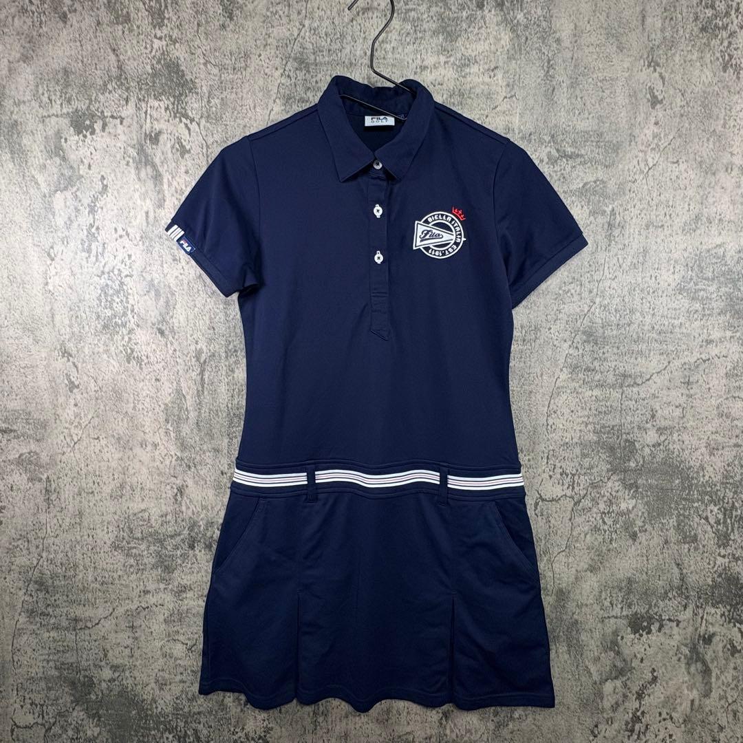 FILA GOLF ワンピース ゴルフウェア ネイビー
