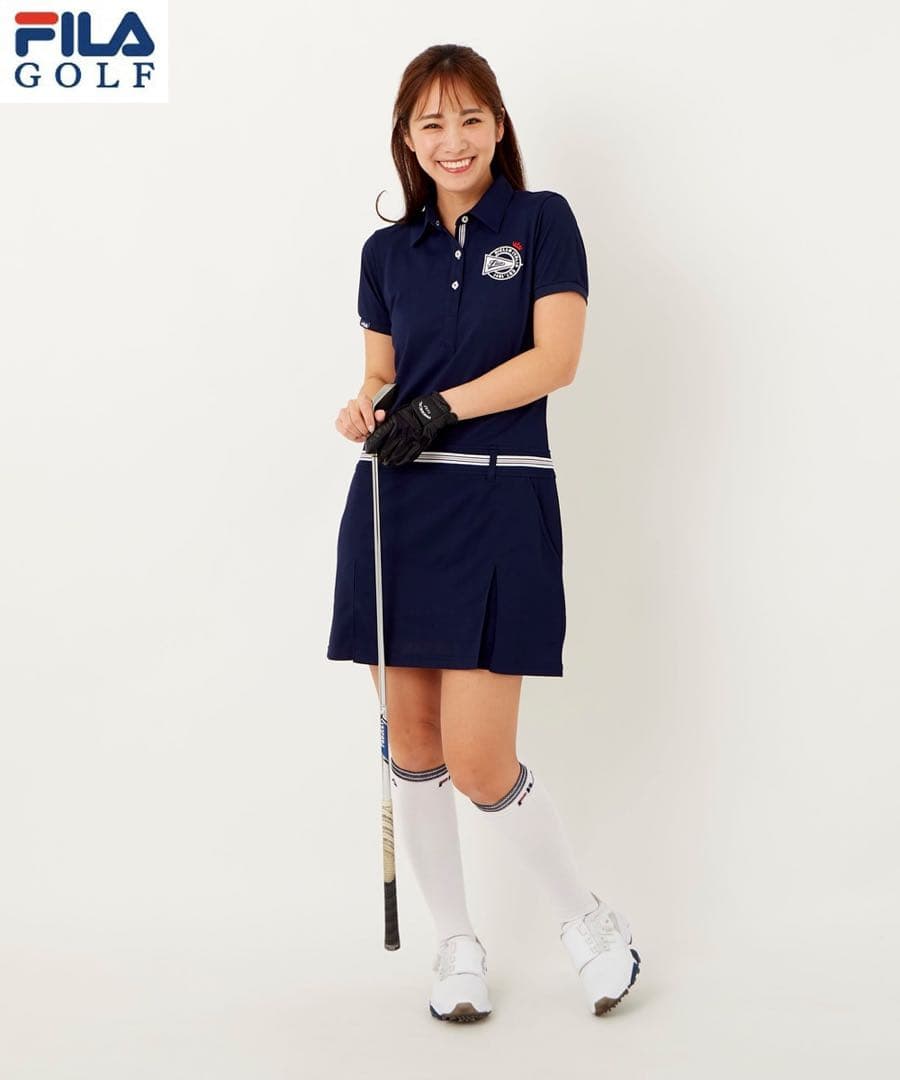 FILA GOLF ワンピース ゴルフウェア ネイビー
