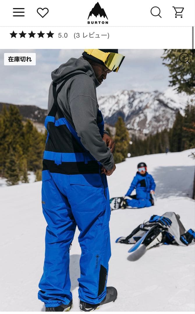 Burton メンズ Burton カーボネート GORE-TEX ビブパンツ