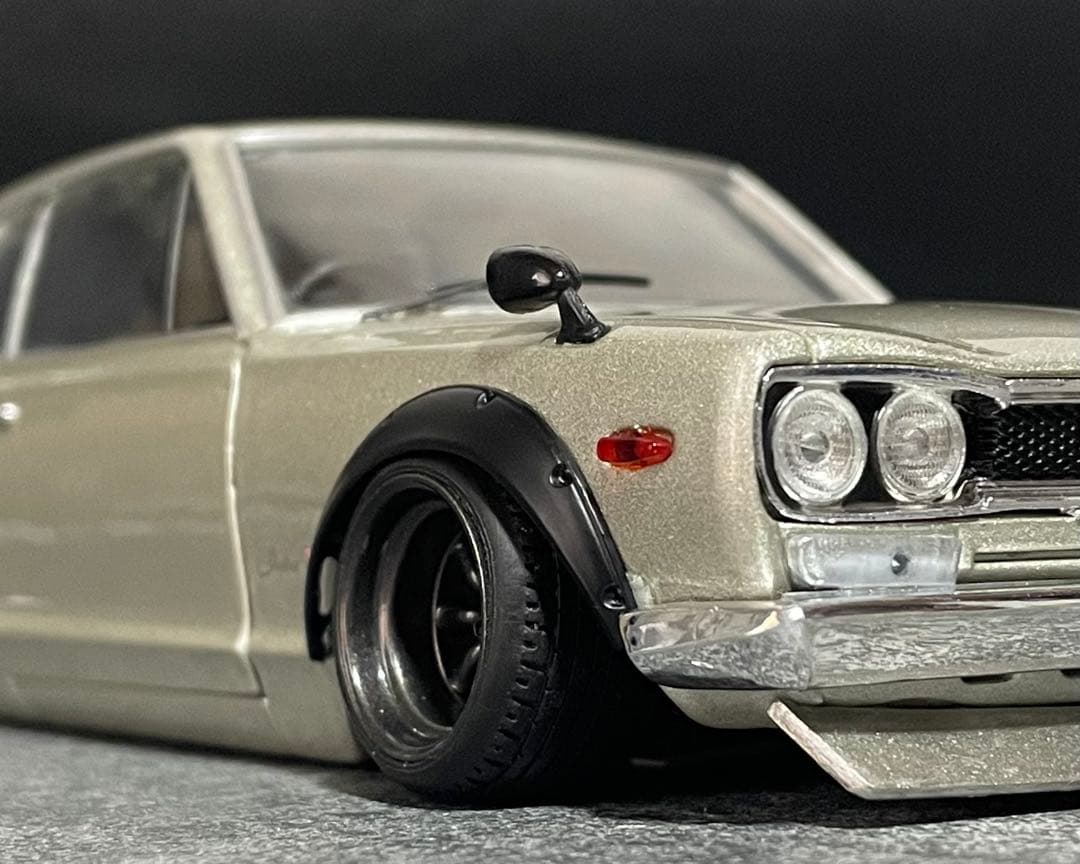 1/24 アシェット 国産名車 スカイラインGT-R ハコスカ 改造車 カスタム