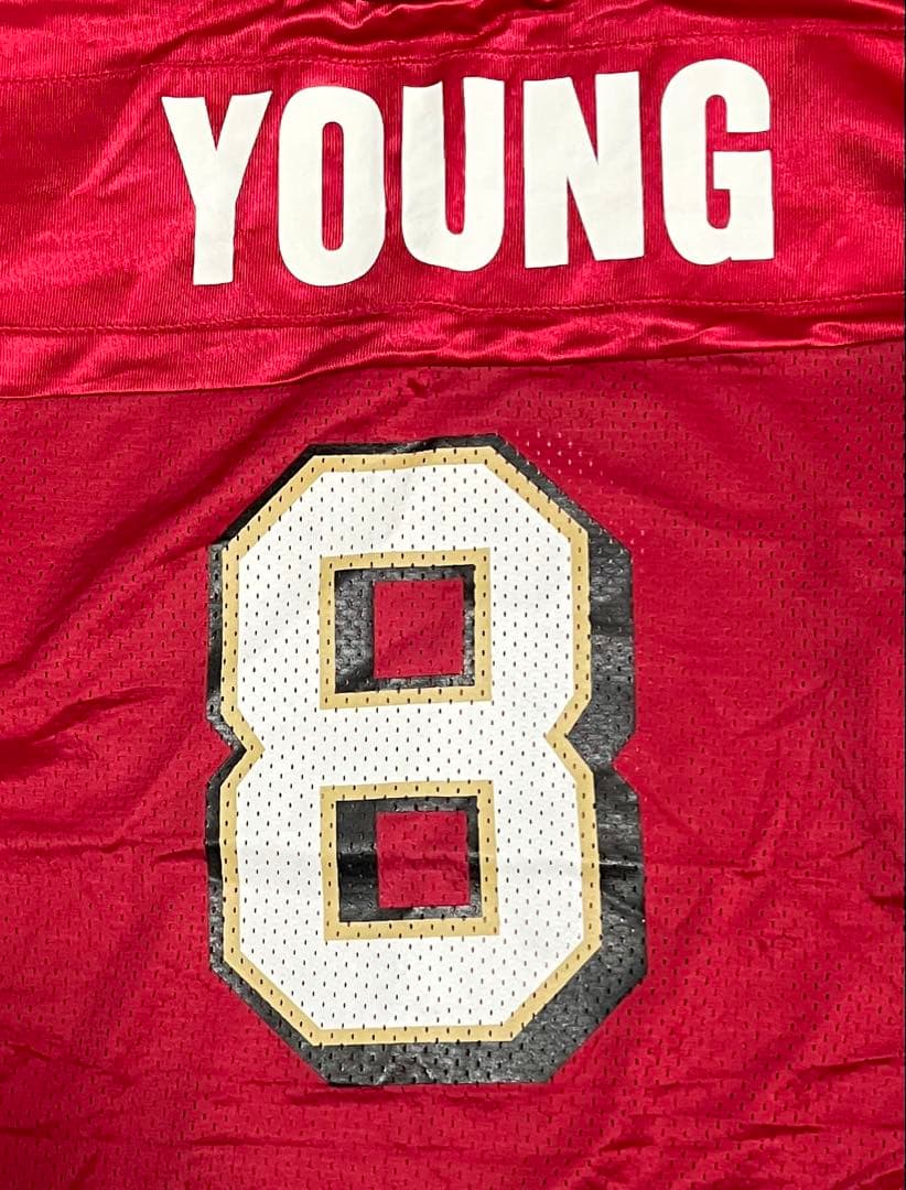 NFLサンフランシスコ49ERS YOUNG8 チャンピオンタグ ゲームシャツ