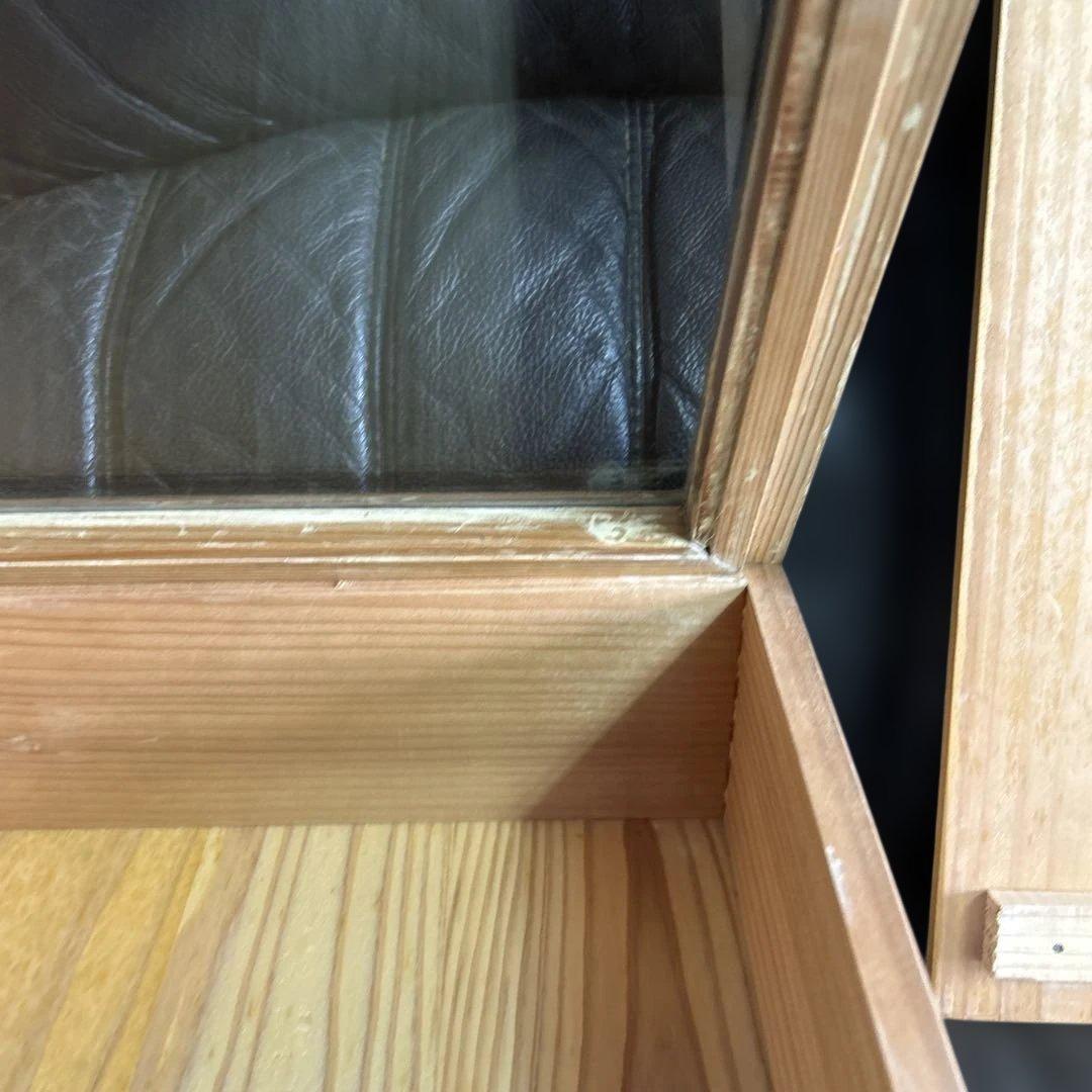 古い木製ガラスケース　玩具屋　おもちゃお菓子ケース　収納箱1台　5番　昭和レトロ