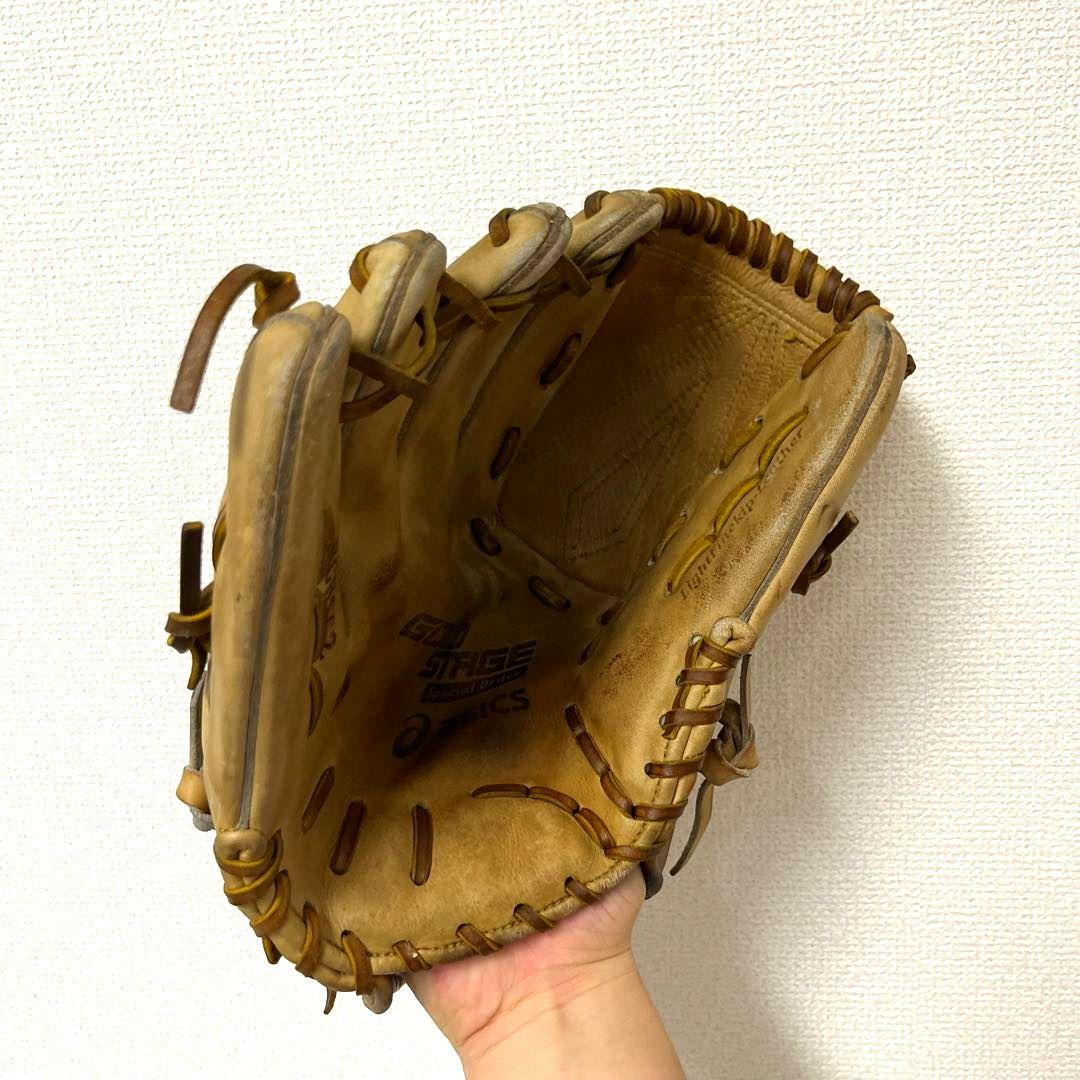 530 アシックス ゴールドステージ キップレザー 硬式 投手用グローブ 左投げ