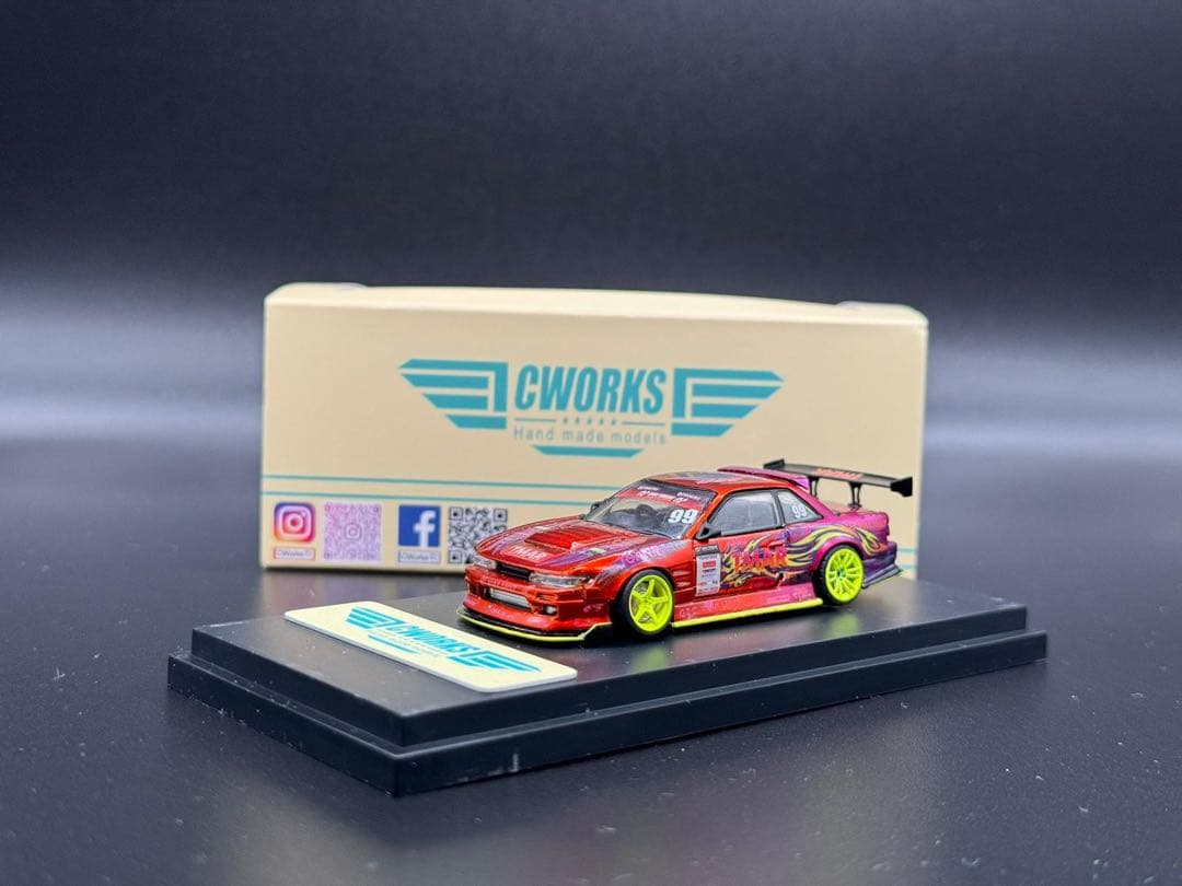 1/64 改 日産 Silvia S13 OriginLabo 中村直樹D1GP