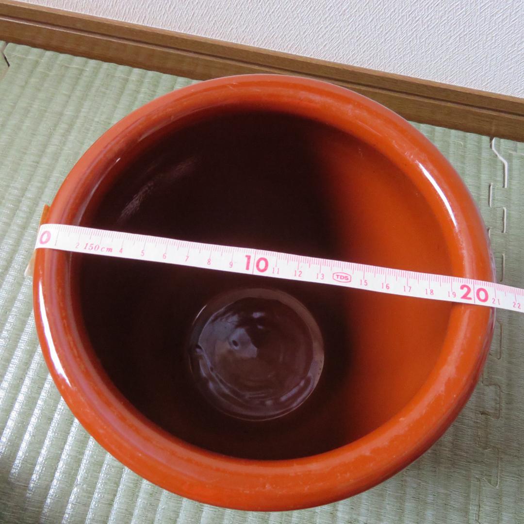 久松かめ　　３号　　　漬物かめ　　漬物容器　　　蓋付　　陶器