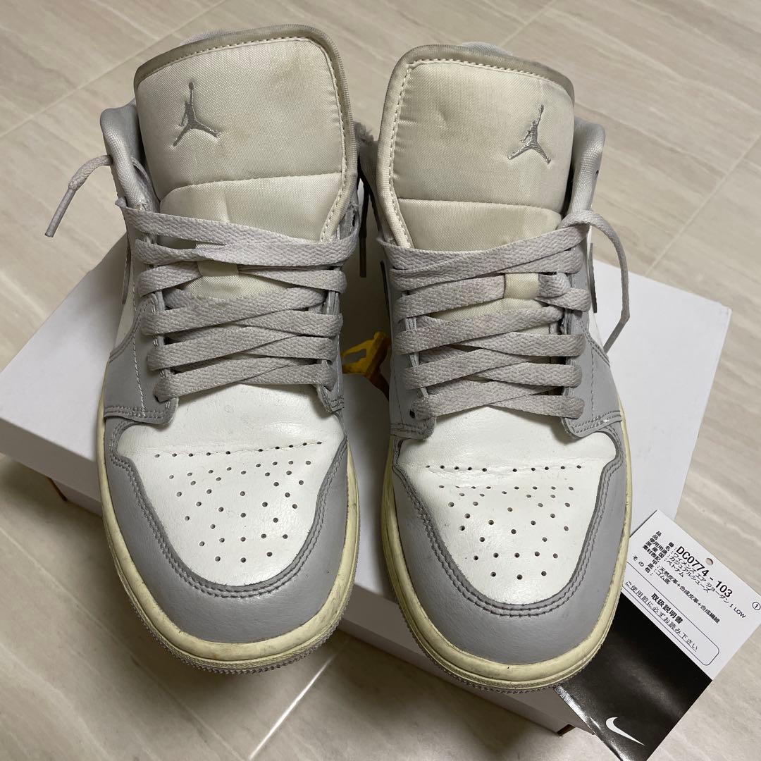 Jordan Air Jordan 1 Low ホワイト/グレー US 9.5