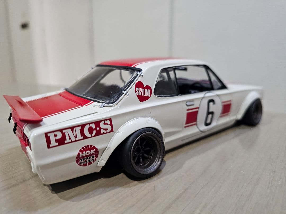 京商　NISSAN SKYLINE 2000GT-Ｒ　RACING　NO.6