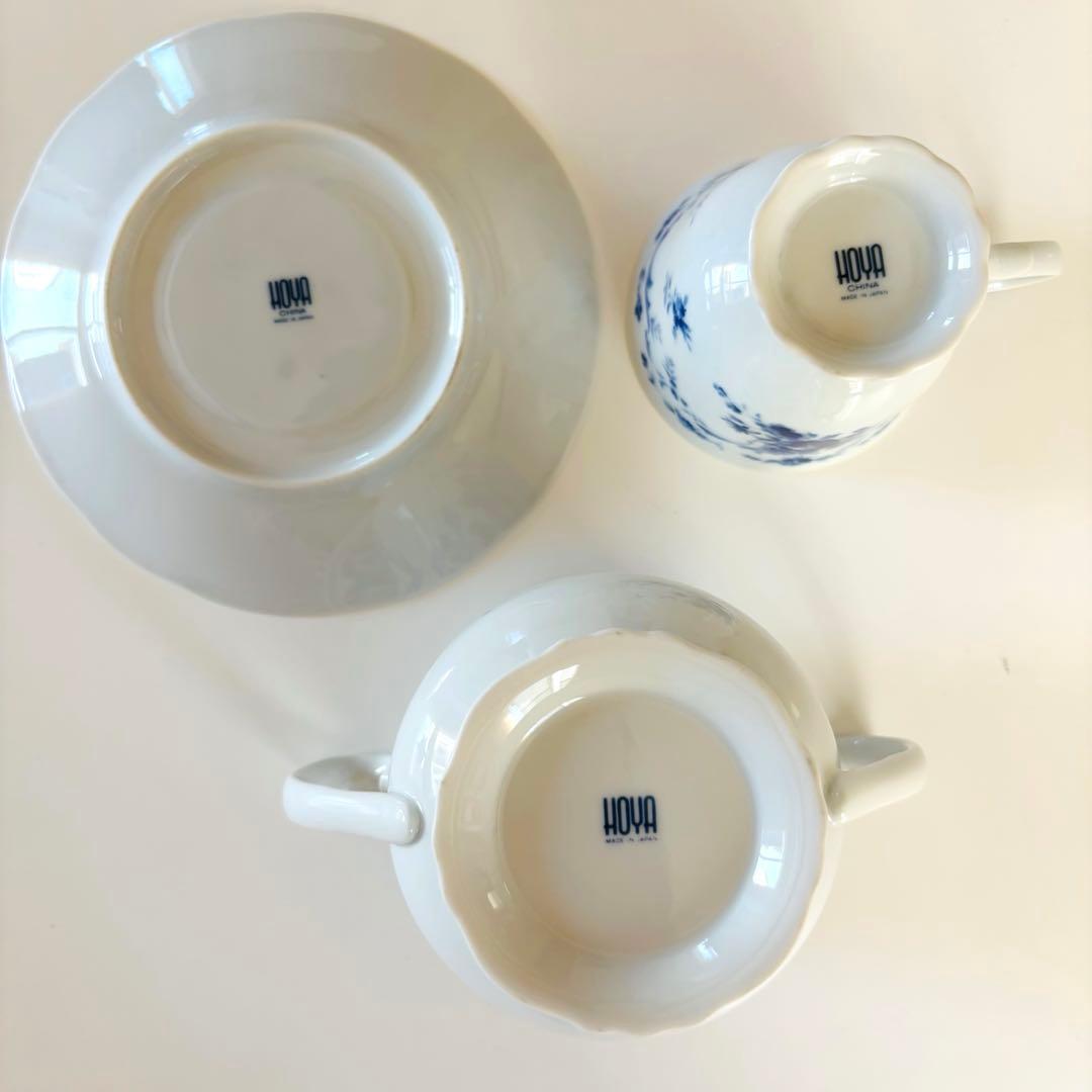 HOYA CHINA ティーポット　カップ＆ソーサー　アフタヌーンティーセット