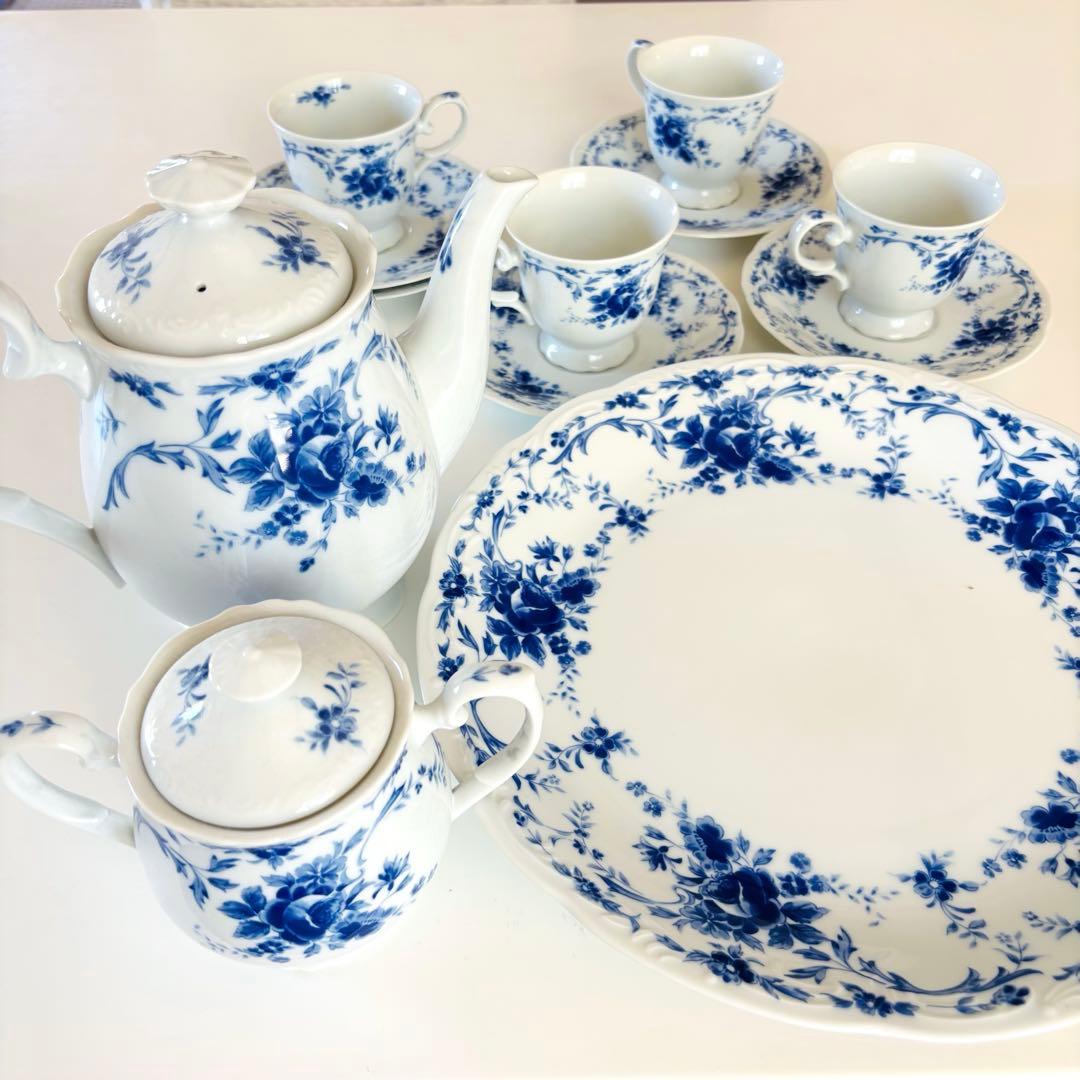HOYA CHINA ティーポット　カップ＆ソーサー　アフタヌーンティーセット