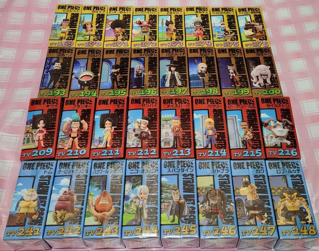ワンピース コレクタブル 32個セット ルフィ CP9等 ウォーターセブン編
