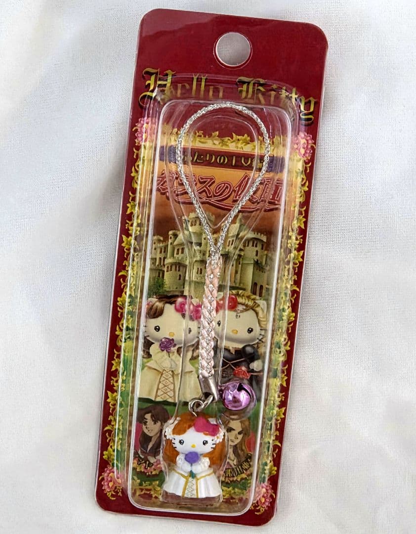 ハローキティ 根付け チャーム ガラスの仮面 HELLO KITTY キーホルダ