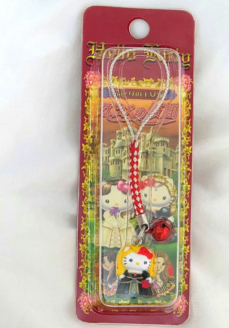 ハローキティ 根付け チャーム ガラスの仮面 HELLO KITTY キーホルダ