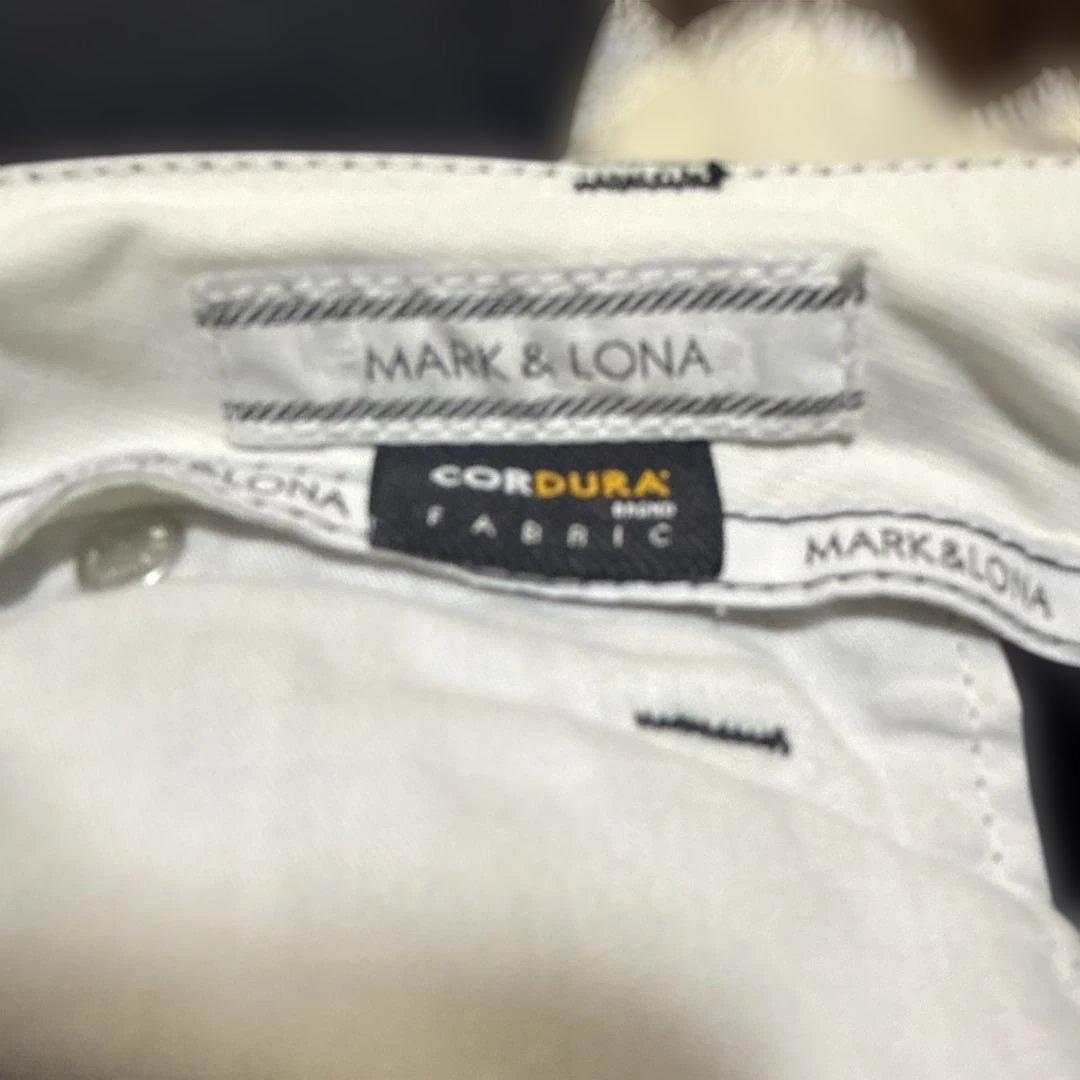 MARK &LONAブラックゴルフパンツ スカルデザイン