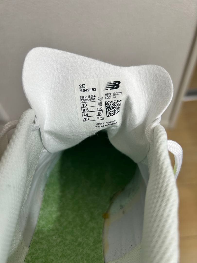 サッカーシューズ 442 ホワイト/イエロー　new balance