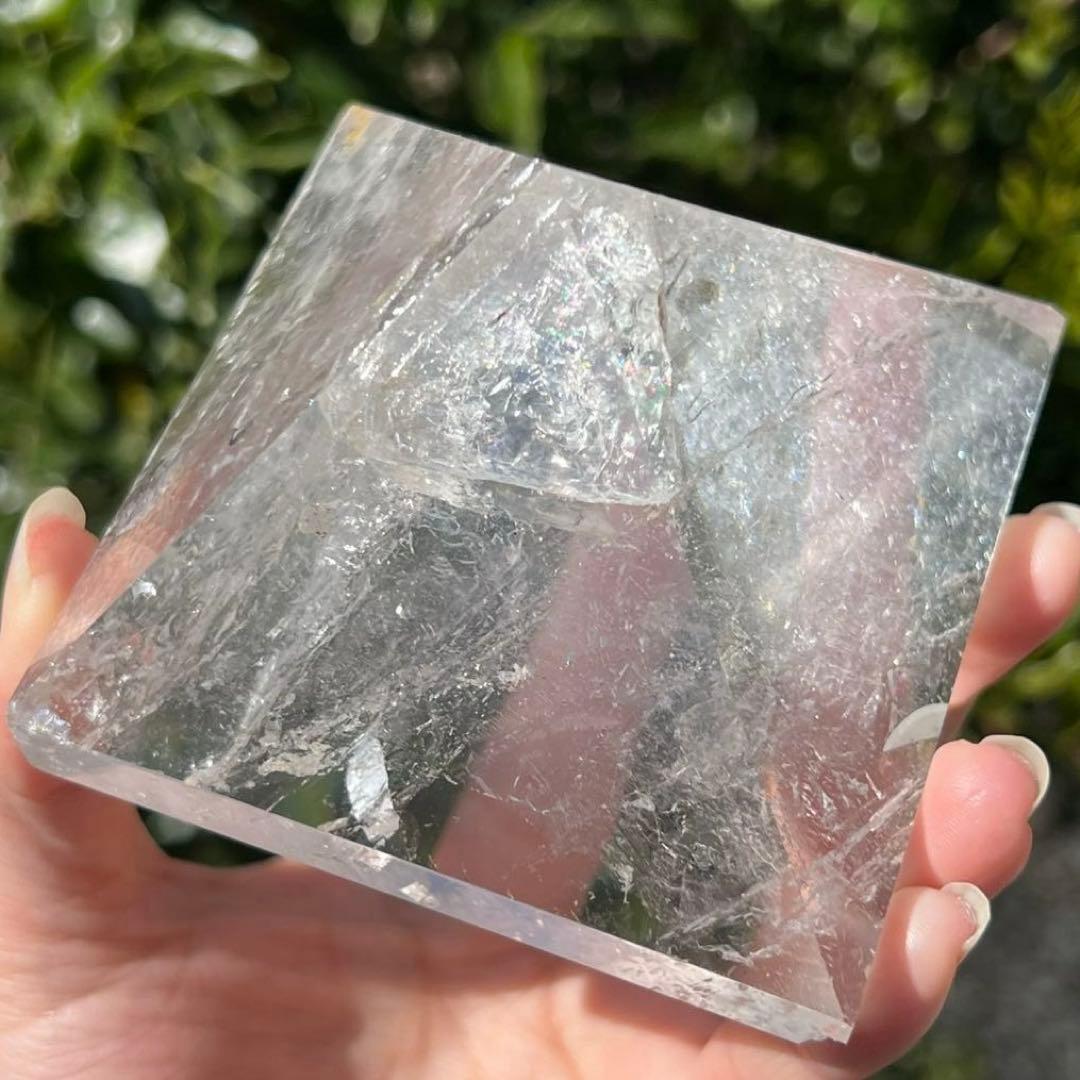 ✳️✨高透明！聖なる山からの贈り物✨ヒマラヤ産 レインボー水晶 ピラミッド 天然石