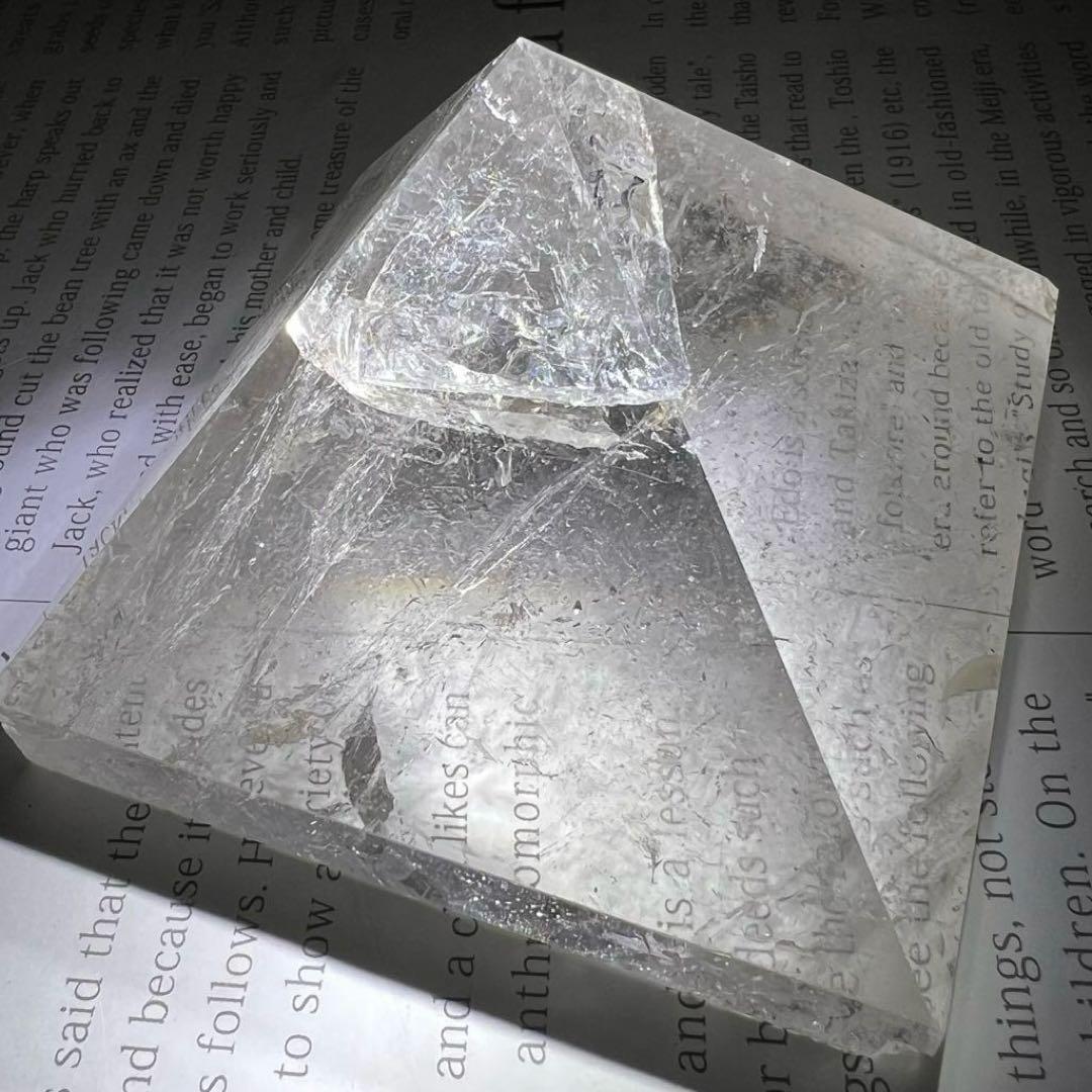 ✳️✨高透明！聖なる山からの贈り物✨ヒマラヤ産 レインボー水晶 ピラミッド 天然石